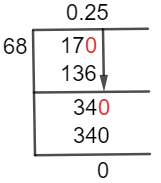17/68 Long Division Method