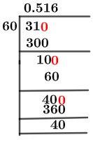 31/60 Long Division Method
