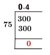 30/75 Long Division Method 30/75 Long Division Method