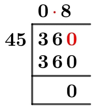 36/45 Long Division Method 36/45 Long Division Method