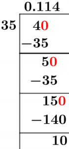 4/35 Long Division Method 4/35 Long Division Method