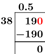 19/38 Long Division Method