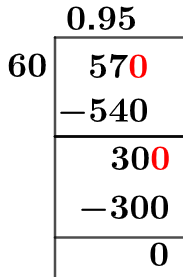 57/60 Long Division Method