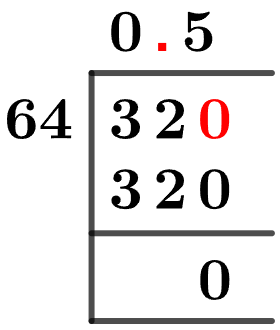 32/64 Long Division Method