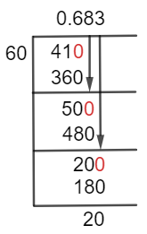 41/60 Long Division Method
