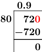 72/80 Long Division Method