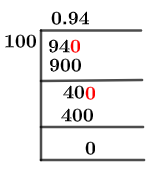 94/100 Long Division Method