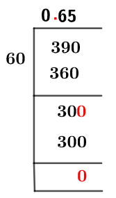 39/60 Long Division Method
