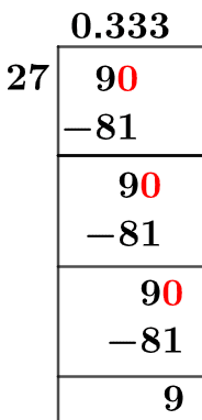 9/27 Long Division Method