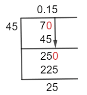 7/45 Long Division Method