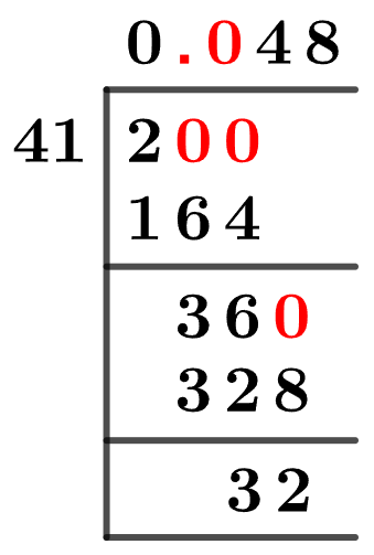 2/41 Long Division Method