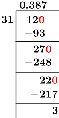 12/31 Long Division Method