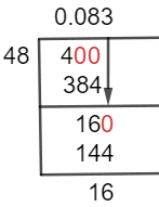 As a decimal 4/48 Long Division Method