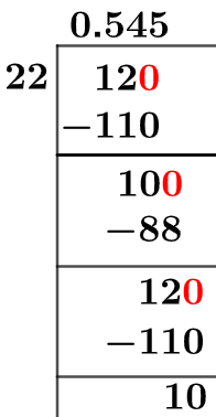 12/22 Long Division Method