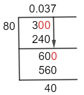 3/80 Long Division Method