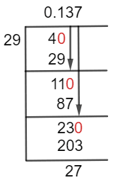 As a decimal 4/29 Long Division Method