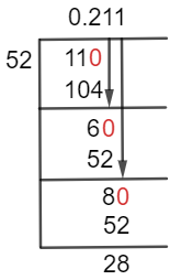 11/52 Long Division Method