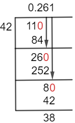 11/42 Long Division Method