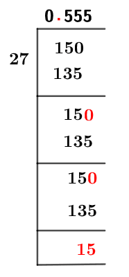 15/27 Long Division Method 15/27 Long Division Method
