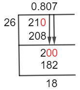 As a decimal 21/26 Long Division Method
