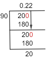 20/90 Long Division Method