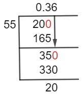20/55 Long Division Method