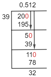 20/39 Long Division Method