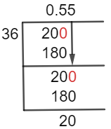 20/36 Long Division Method