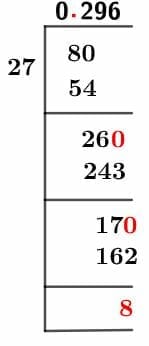 8/27 Long Division Method 8/27 Long Division Method