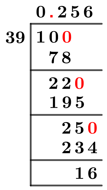 10-39-as-a-decimal 10/39 Long Division Method