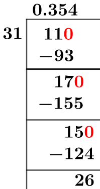 11/31 Long Division Method