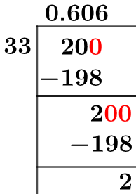 20/33 Long Division Method