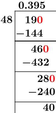 19/48 Long Division Method