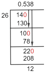 14/26 Long Division Method 14/26 Long Division Method