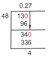 13/48 Long Division Method