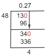 13/48 Long Division Method 13/48 Long Division Method