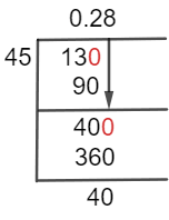 13/45 Long Division Method