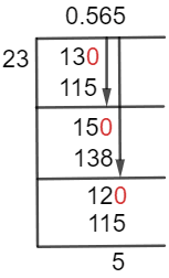 13/23 Long Division Method 13/23 Long Division Method