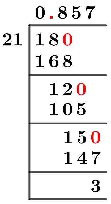 18/21 Long Division Method