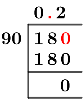 18/90 Long Division Method