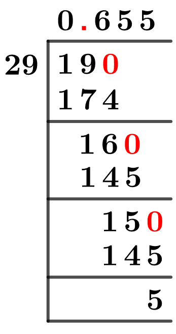 19-29-as-a-decimal 19/29 Long Division Method
