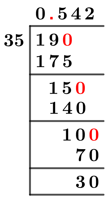 19/35 Long Division Method