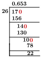 17/26 Long Division Method