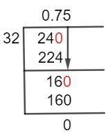 24/32 Long Division Method