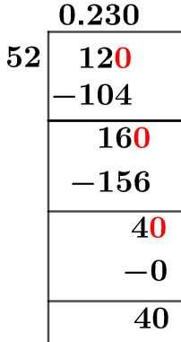 12/52 Long Division Method 12/52 Long Division Method