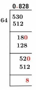 53/64 Long Division Method 53/64 Long Division Method