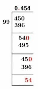 45/99 Long Division Method 