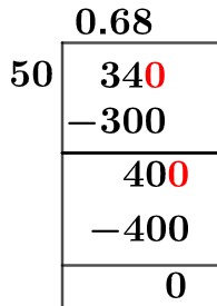 34/50 Long Division Method 34/50 Long Division Method