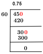45/60 Long Division Method
