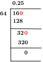 16/64 Long Division Method 16/64 Long Division Method